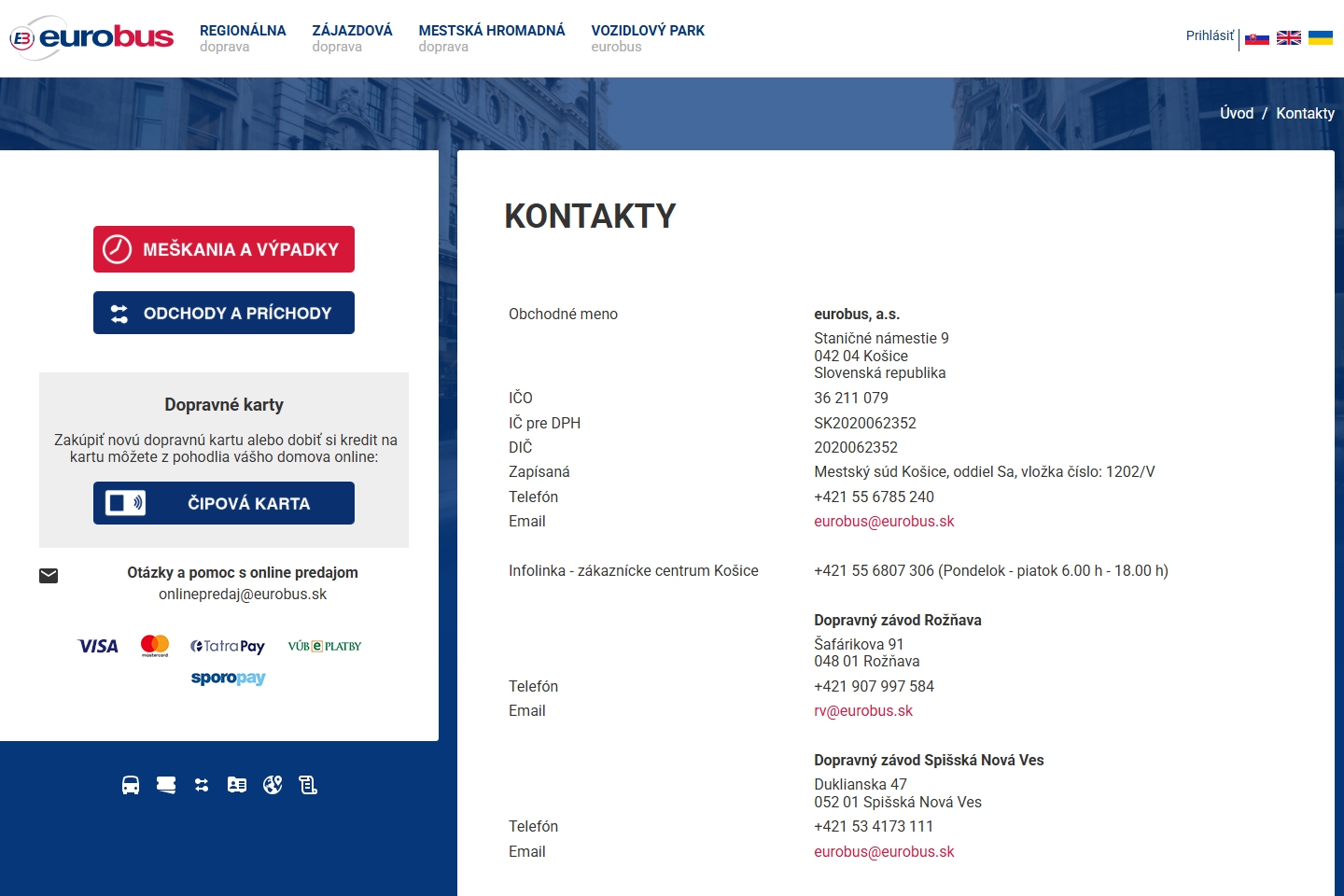Eurobus kontakt